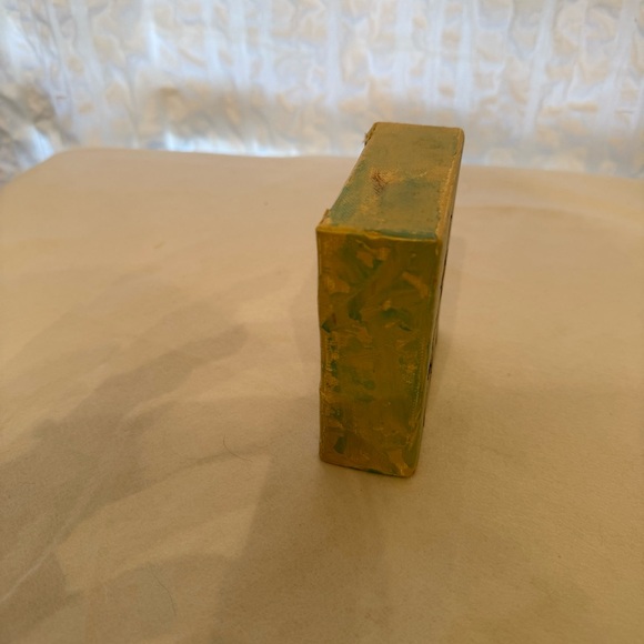 Abstract Crosses Canvas Wall Art - Blue and Gold - Picture 4 of 7